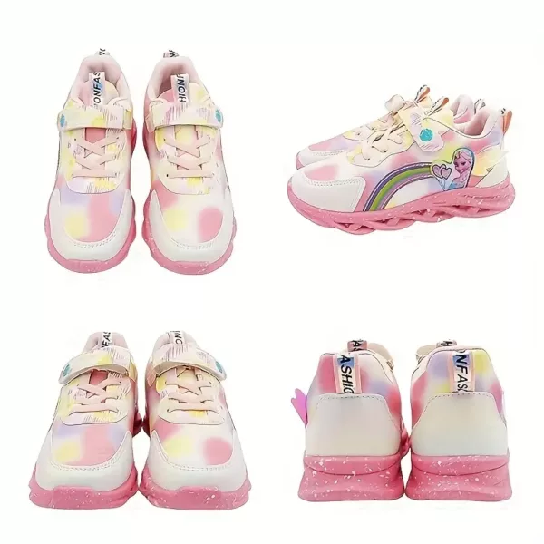 Baskets lumineuses fille – chaussures sport princesse pour bébé et tout-petit
