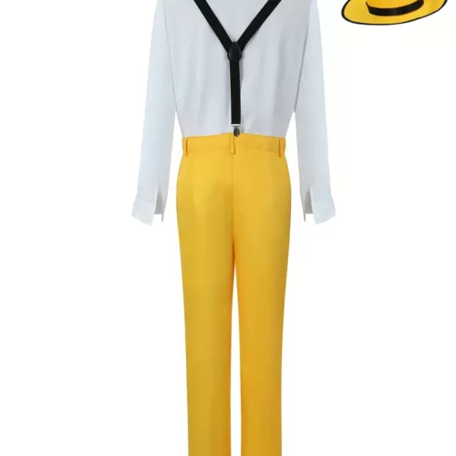 Costume homme style années 90 – ensemble déguisement jaune 5 pièces Halloween