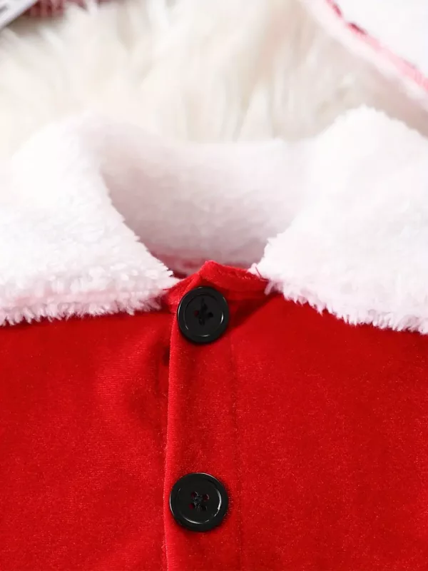Déguisement Père Noël 3 pièces – costume complet bonnet veste ceinture