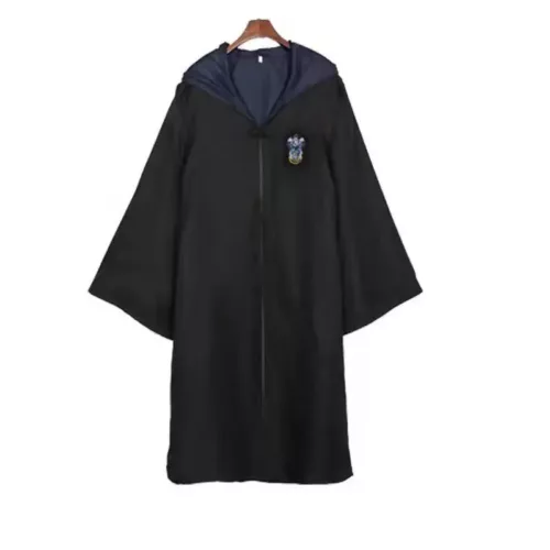 Cape Harry Potter adulte avec capuche – Insignes maisons officielles – Costume cosplay