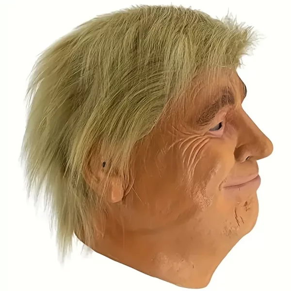Masque en latex réaliste intégral – accessoire effrayant pour cosplay ou Halloween