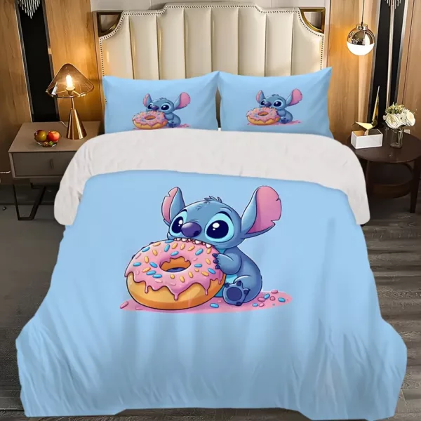 Parure de lit 3 pièces Lilo & Stitch – housse de couette ultra douce enfant