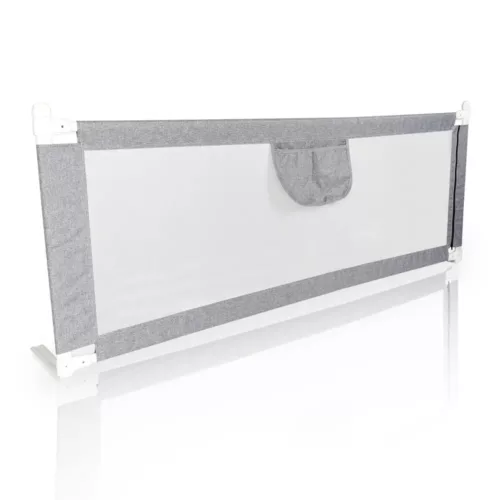 Barrière de lit enfant sécurisée avec pieds antidérapants et maille respirante