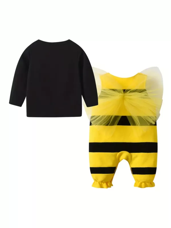Ensemble deux pièces style streetwear à rayures – design 3D tendance extérieur
