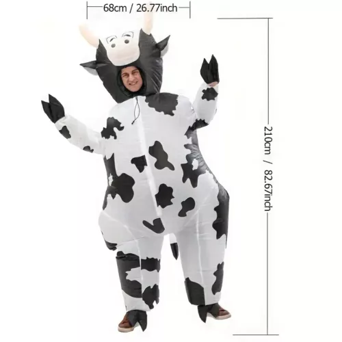 Costume gonflable adulte vache amusante – déguisement Halloween ou fête