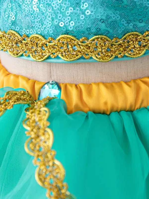 Robe de princesse bébé en tulle pailleté – tenue Halloween festive fille