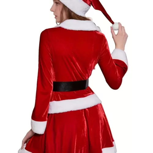 Robe de Noël enfant – déguisement festif élégant avec jupe en tulle et nœud satin