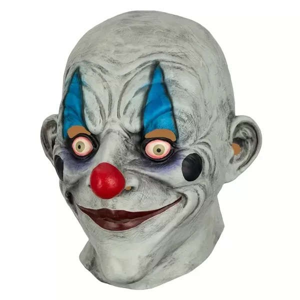 Masque clown effrayant en latex – accessoire réaliste pour Halloween ou cosplay