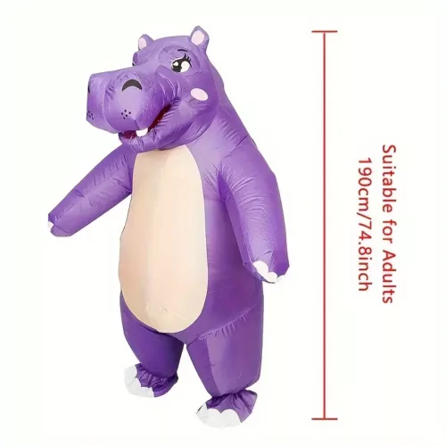 Déguisement gonflable hippopotame adulte – costume humoristique original