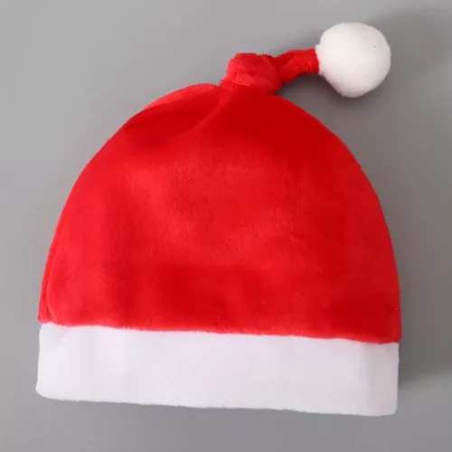 Costume de Noël bébé en velours rouge avec bonnet – tenue festive douce