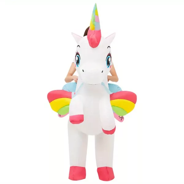 Costume licorne gonflable adulte – tenue carnaval originale avec corne scintillante