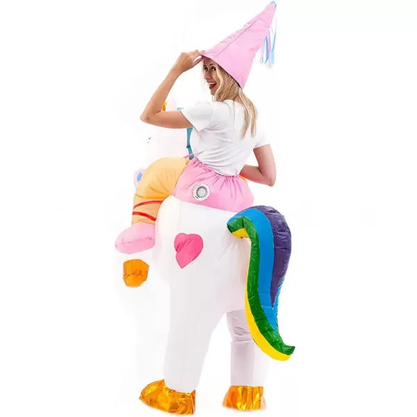 Costume gonflable licorne adulte – déguisement original pour fête et carnaval