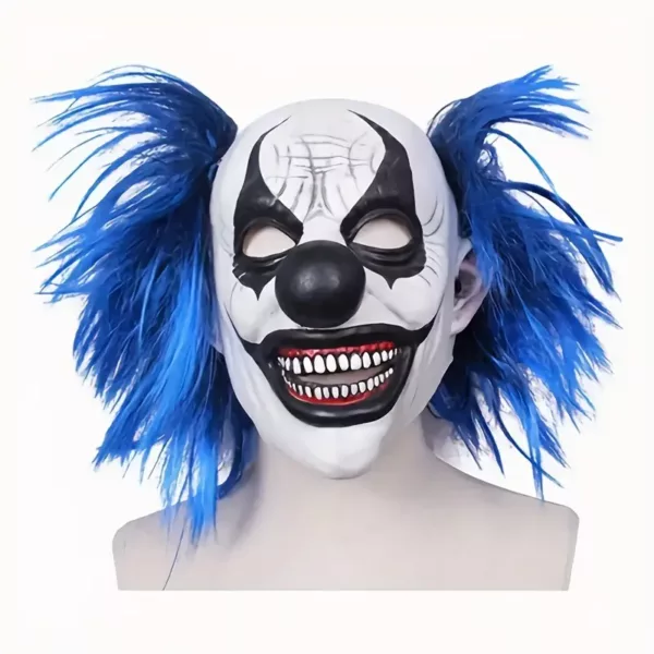 Masque de clown d’horreur Halloween en latex réaliste – style effrayant zombie
