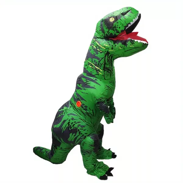 Déguisement dinosaure gonflable vert musclé – costume humoristique adulte