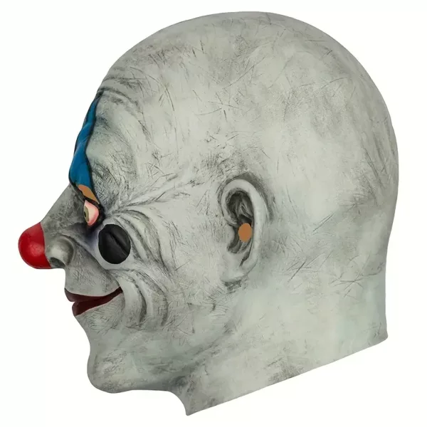 Masque clown effrayant en latex – accessoire réaliste pour Halloween ou cosplay
