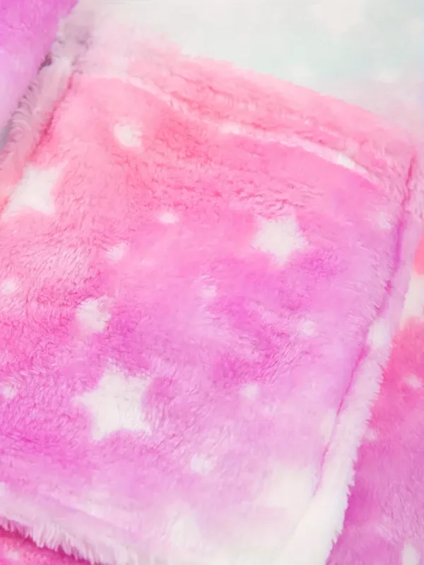 Peignoir enfant à capuche en flanelle douce – motif mignon et chaud