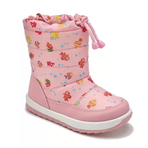 Bottes de neige montantes enfant imperméables doublées fourrure antidérapantes