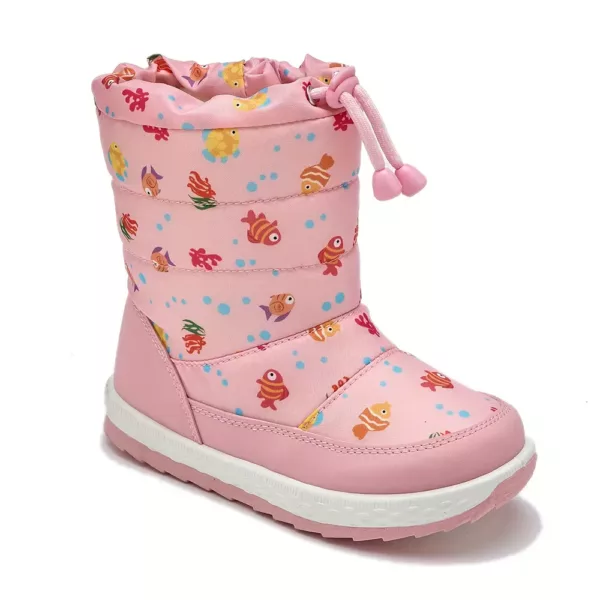 Bottes de neige montantes enfant imperméables doublées fourrure antidérapantes