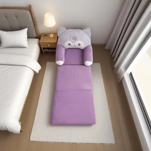 Canapé-lit pliable en peluche Kuromi – tapis tatami doux design kawaii