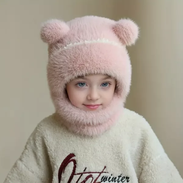 Ensemble hiver enfant 3 pièces – bonnet, écharpe et cache-cou doux et chaud