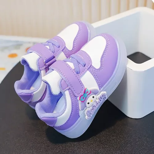 Sneakers LED fille à motif Hello Kitty – baskets lumineuses rechargeables