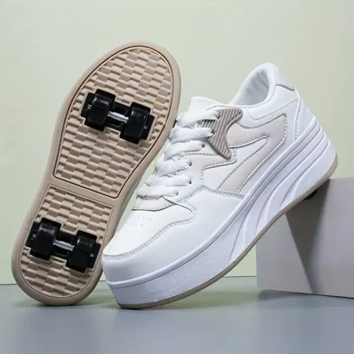 Patins à roulettes rétro unisexe – style vintage pour loisirs et débutants