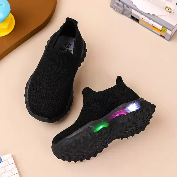 Baskets lumineuses pour enfants – semelle LED rechargeable, style sportif