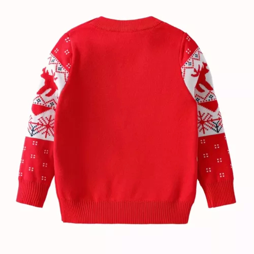 Pull de Noël enfant tricoté motif renne – doux, festif et chaud pour l’hiver