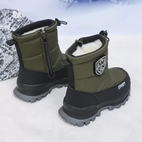 Bottes de neige enfant imperméables fourrées hiver – garçon et fille confortables