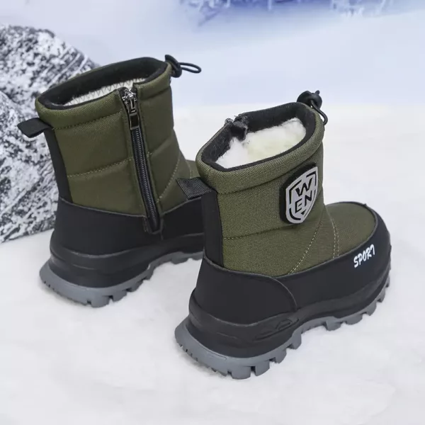 Bottes de neige enfant imperméables fourrées hiver – garçon et fille confortables