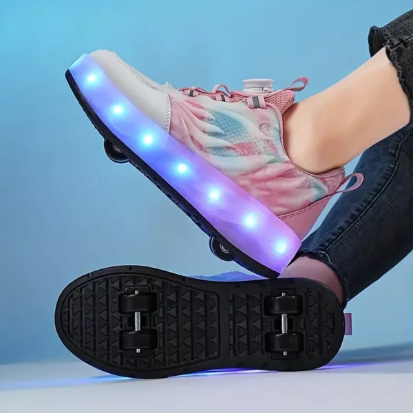 Baskets à roulettes avec boucle rotative – chaussures tendance multifonction