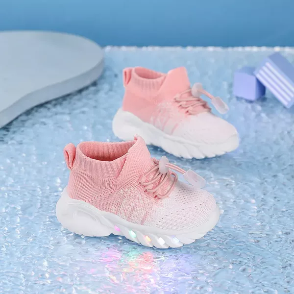 Baskets lumineuses fille – chaussures confort marche stylées 2025