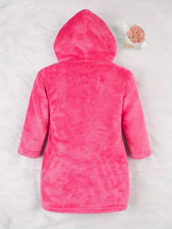 Peignoir enfant doux avec capuche et ceinture – confort cocooning fille