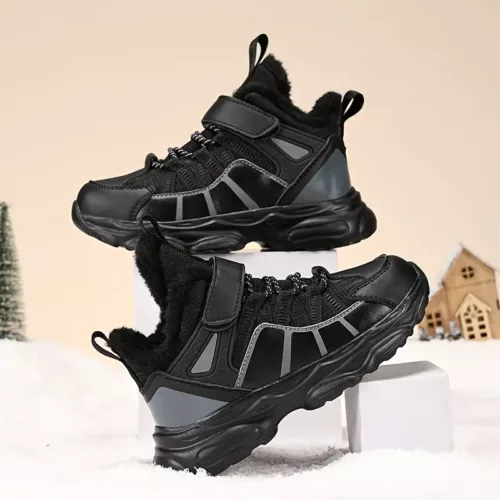 Bottes de neige enfant fourrées imperméables – antidérapantes et chaudes hiver