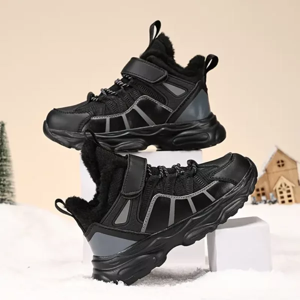 Bottes de neige enfant fourrées imperméables – antidérapantes et chaudes hiver