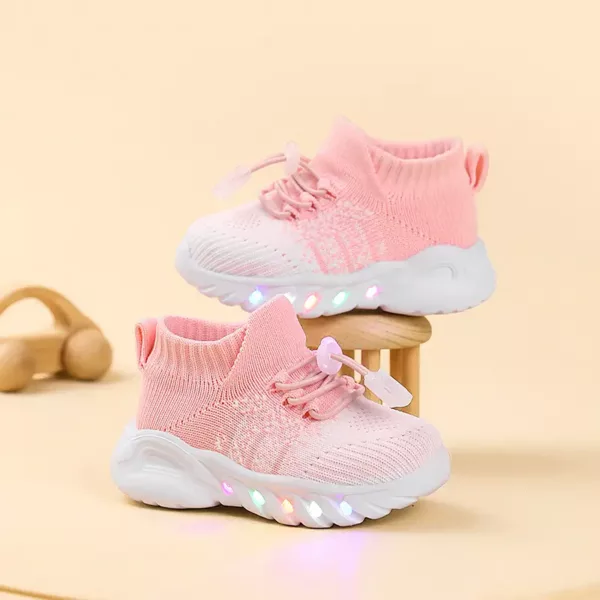 Baskets lumineuses fille – chaussures confort marche stylées 2025