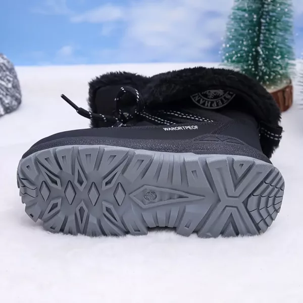 Bottes de neige enfant imperméables – doublure chaude et semelle antidérapante