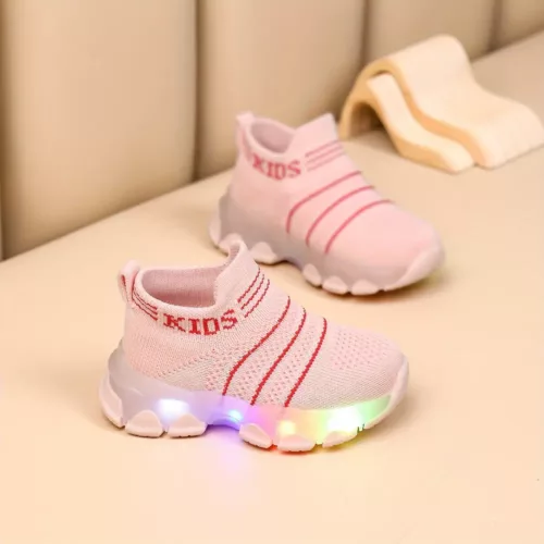 Baskets fille à enfiler avec lumières – légères, confortables et antidérapantes