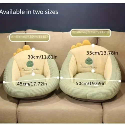 Coussin ergonomique en velours doux pour chaise de bureau ou siège d'étude