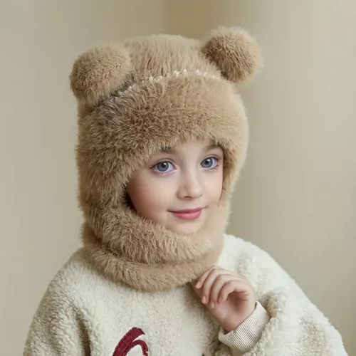 Ensemble hiver enfant 3 pièces – bonnet, écharpe et cache-cou doux et chaud