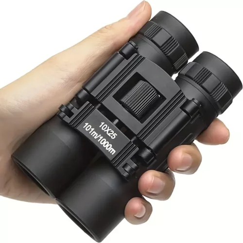 Jumelles compactes 10x25 pliables – idéales voyage, randonnée, concert, nature