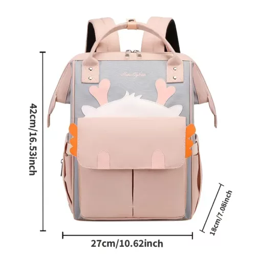 Sac à dos bébé fille isotherme – compartiment sec/humide et poches isolées