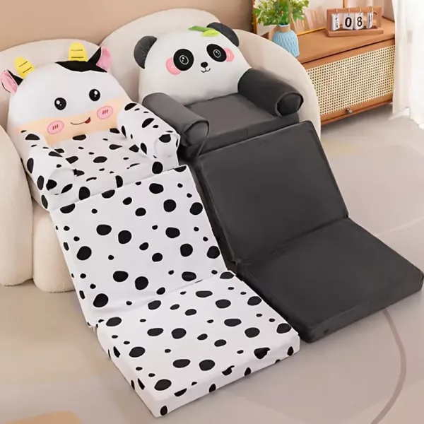 Tabouret pliant 3 en 1 design doux – coussin lavable et assise confortable