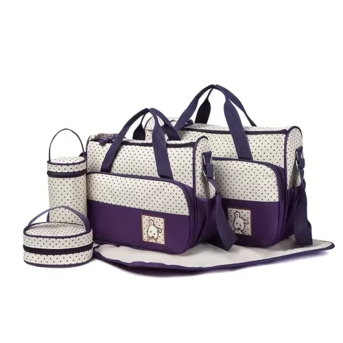 Lot de 5 sacs à langer multifonction – bandoulière pratique et grande capacité