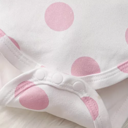 Ensemble naissance 3 pièces bébé fille – body, pantalon et bonnet assortis