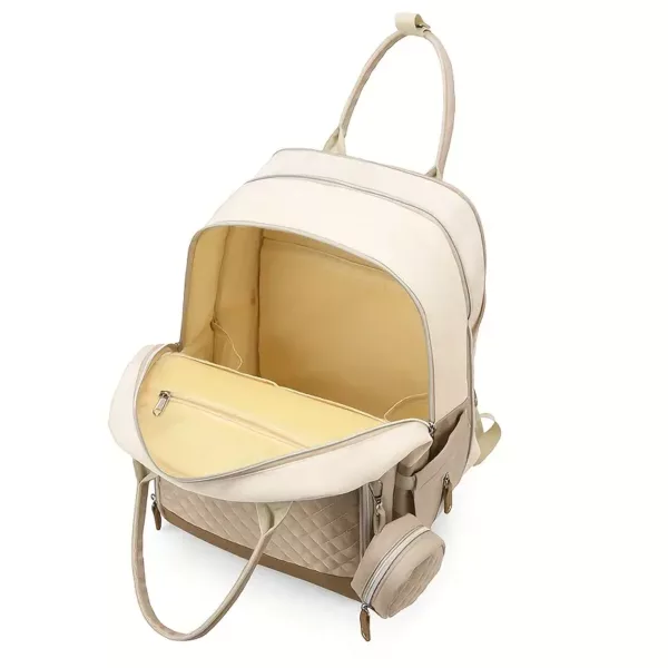 Sac à dos à langer multifonction – poches zippées et port USB intégré
