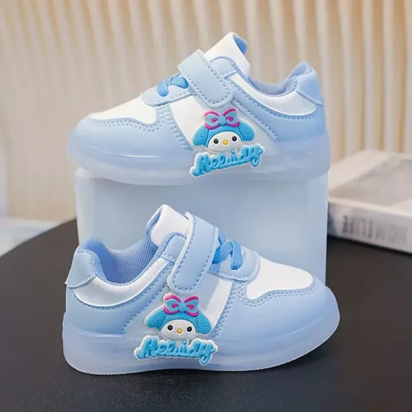 Sneakers LED fille à motif Hello Kitty – baskets lumineuses rechargeables