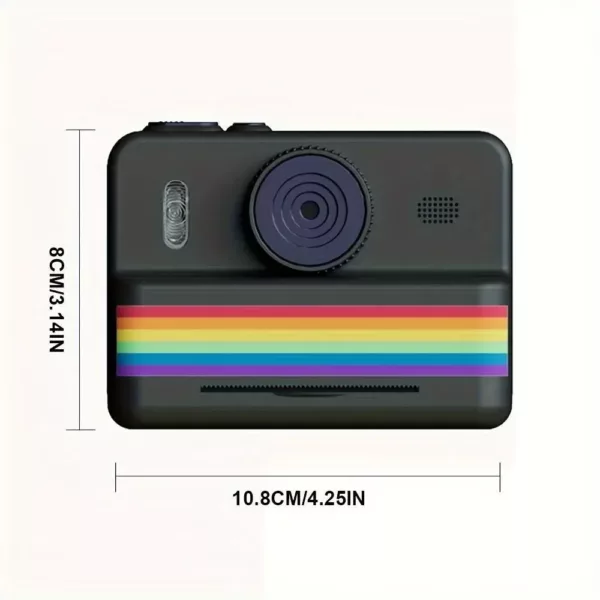 Appareil photo instantané enfant avec impression thermique et double objectif HD
