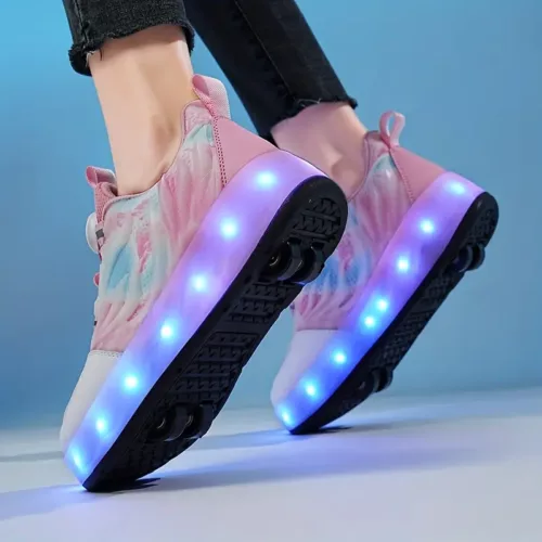 Baskets à roulettes avec boucle rotative – chaussures tendance multifonction
