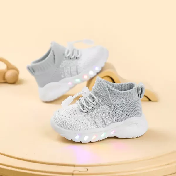 Baskets lumineuses fille – chaussures confort marche stylées 2025